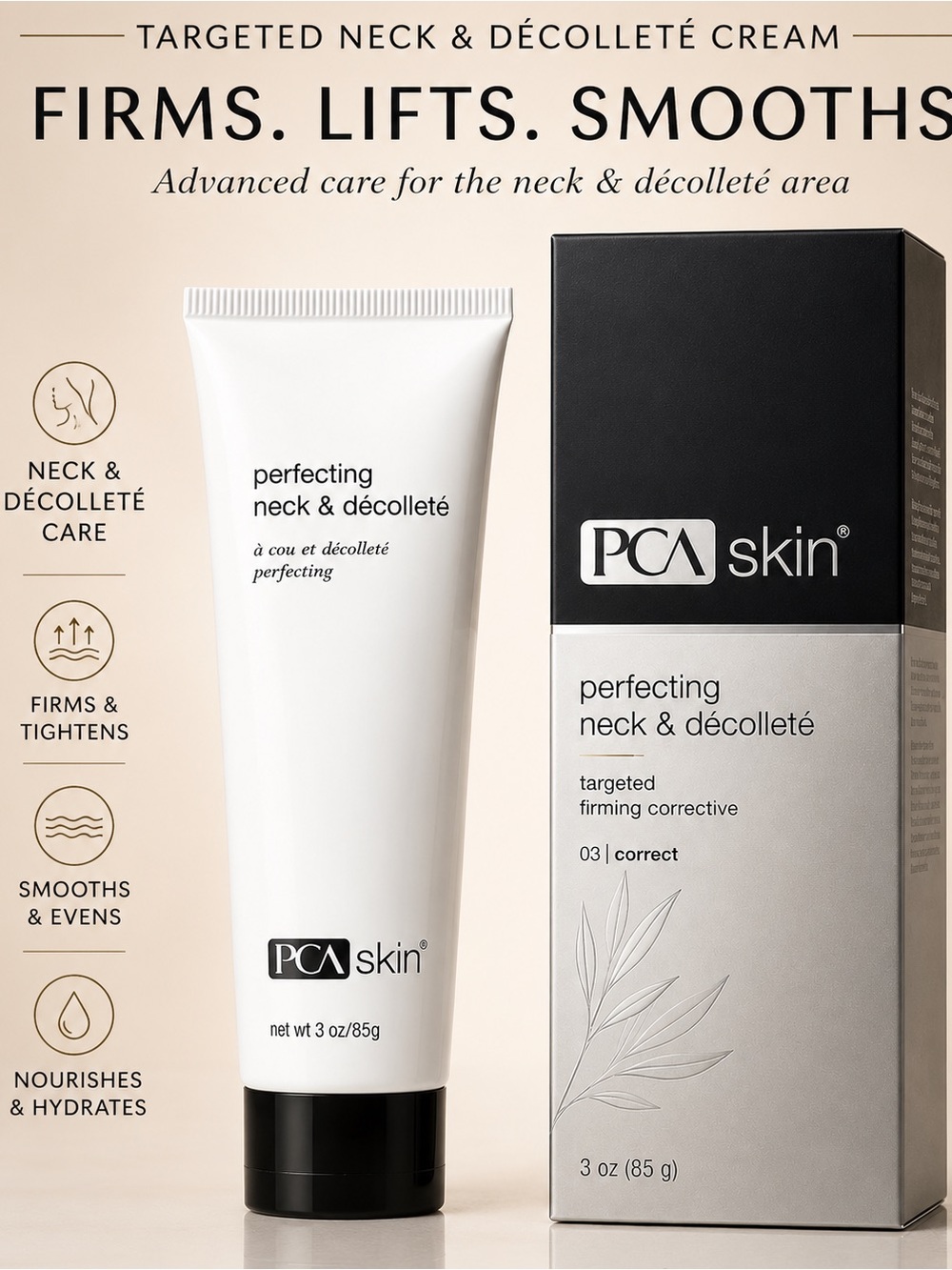 PCA Skin Perfecting Neck & Décolleté Targeted Firming Corrective 3 oz